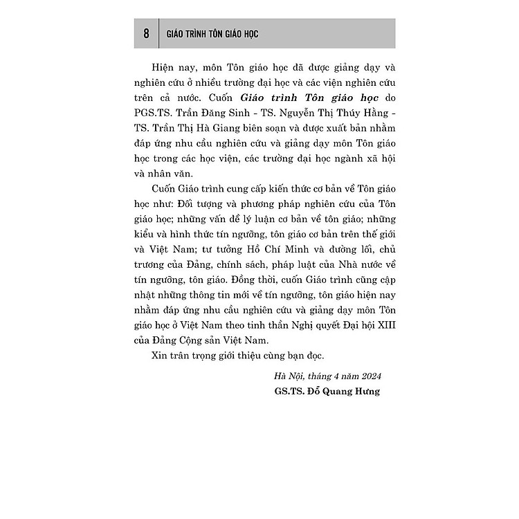 Giáo trình tôn giáo (bản in 2024) - Ảnh 5