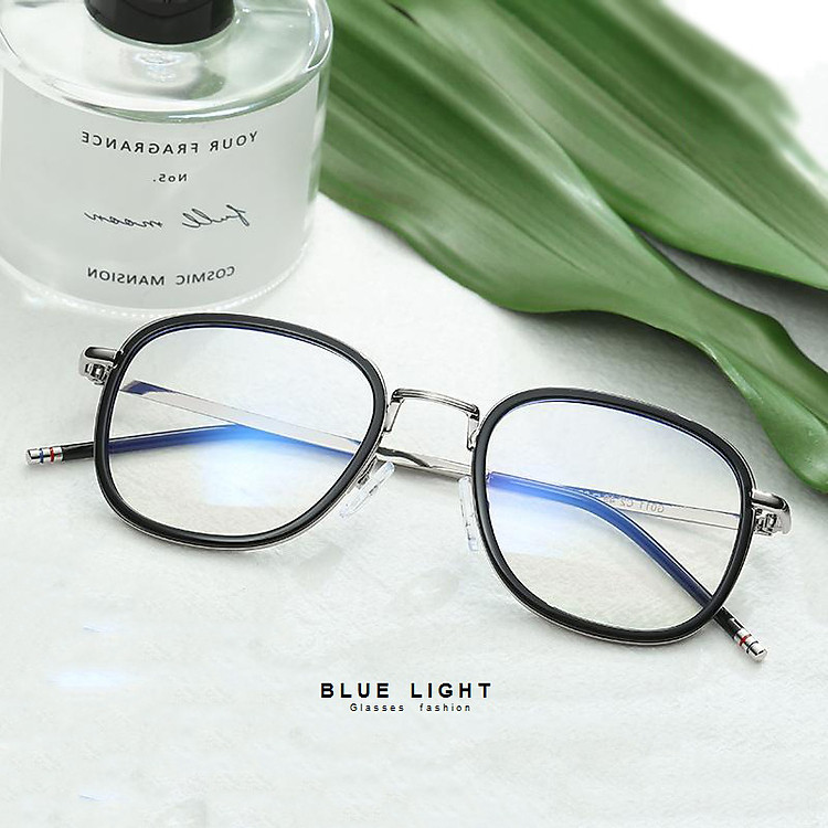 Kính Giả Cận, Gọng Kính Cận Nam Nữ Mắt Vuông Viền Đen Không Độ Hàn Quốc - BLUE LIGHT SHOP