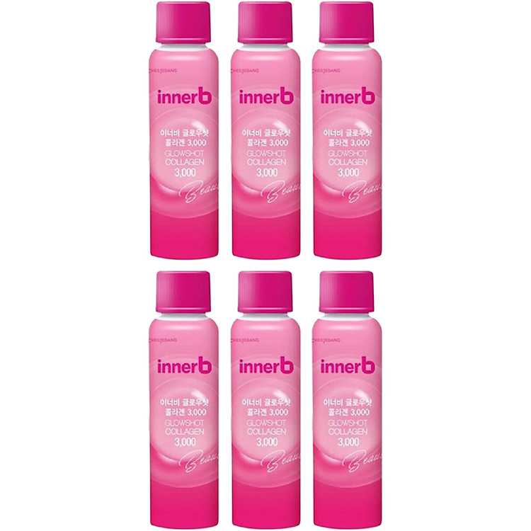 Hộp 6 chai Nước Uống Collagen Innerb Glowshot (50ml x 6 chai)