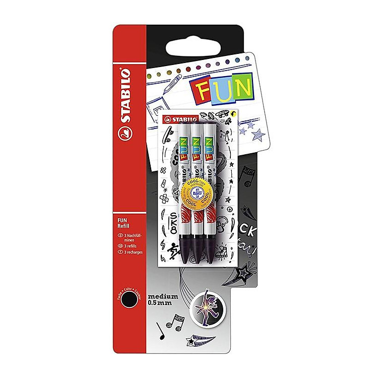 Ruột Bút Nước STABILO FUN (3 chiếc)