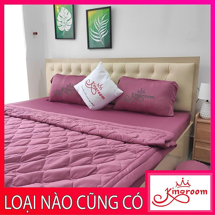 Bộ ga thun lạnh 4 món ga thun hàn quốc Kingroom chuyên drap thun lạnh đủ kích thước ga nệm 1m2, 1m6, 1m8 chưa gồm chăn