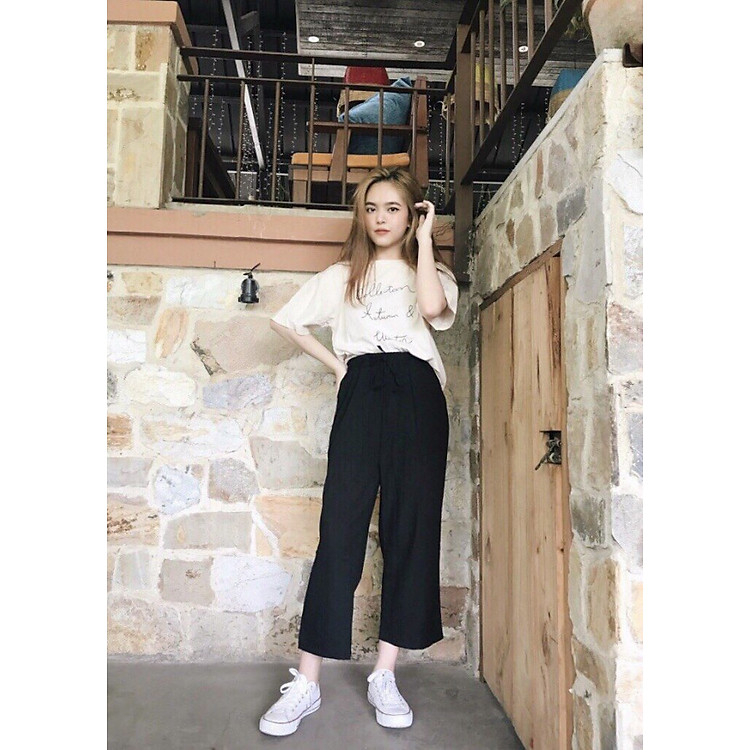 Quần đũi culottes ống rộng