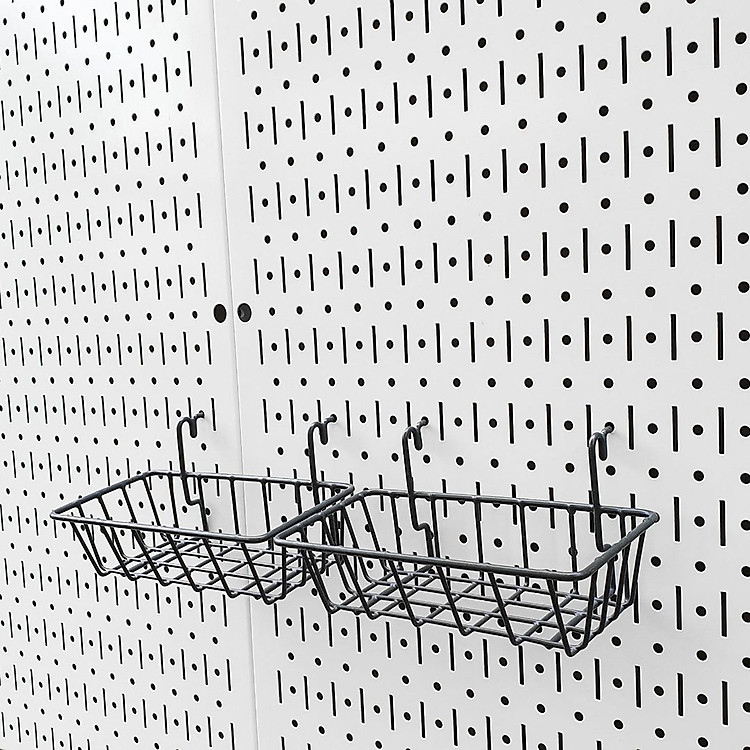 Bộ 2 Giỏ Đựng Dụng Cụ 5x20cm Pegboard - Giỏ Để Đồ Nghề Sử Dụng Với Bảng Treo Dụng Cụ Sửa Chữa Pegboard Cơ Khí SMLIFE