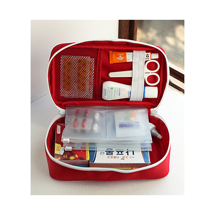 Túi Đựng Thuốc, Đồ Y Tế Đi Du Lịch Tiện Lợi, Chất Liệu Không Thấm Nước, Thiết Kế Thông Minh, Nhiều Ngăn