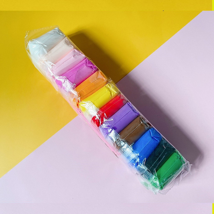 Đất sét nặn tự khô 12 màu siêu nhẹ - Ảnh 5