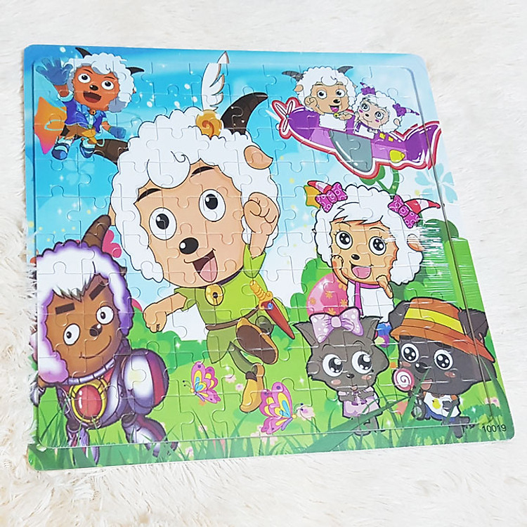 Tranh ghép 100 miếng đồ chơi lắp ráp