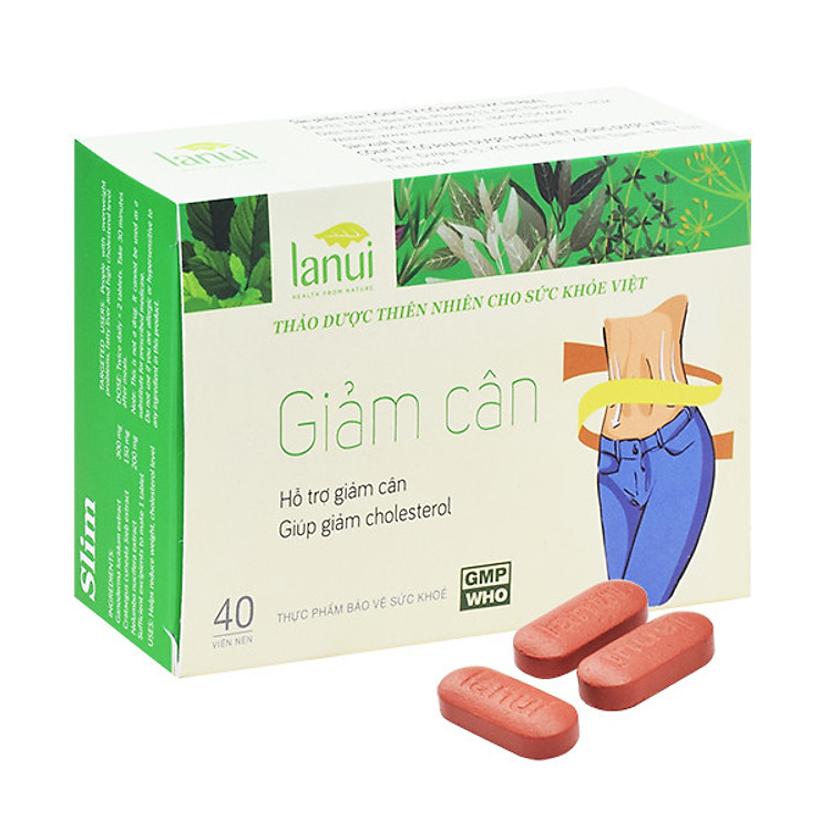 Viên Uống Hỗ Trợ Giảm Cân Hạ Mỡ Máu Lanui Slim