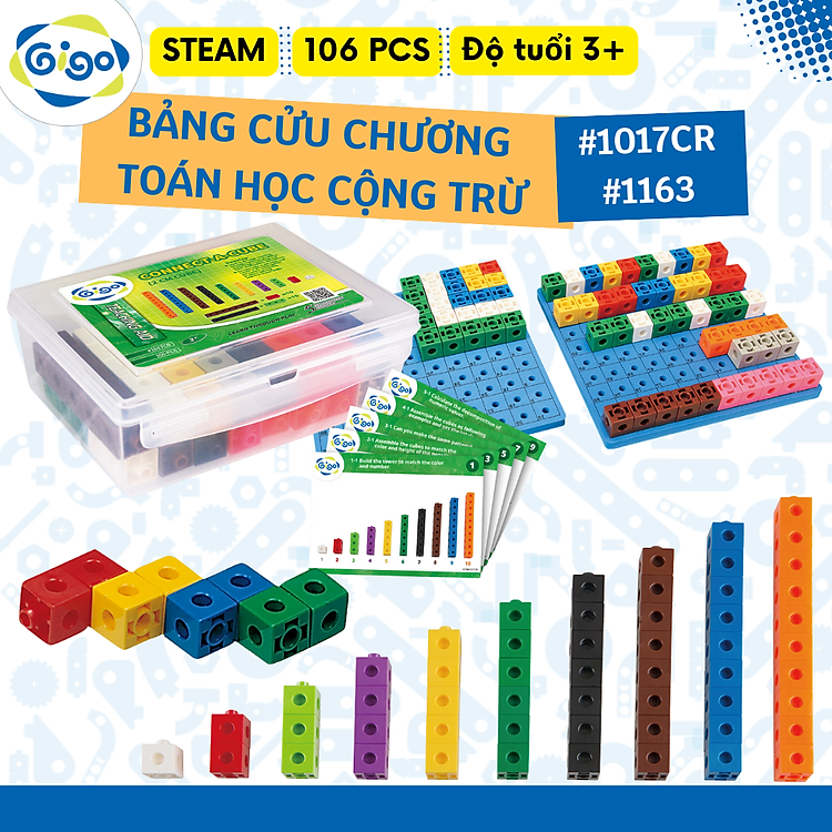 Mua tại MyKingdom: Hộp Gạch Vuông Gigo Toys 100 Miếng - Ngập tràn khuyến mãi