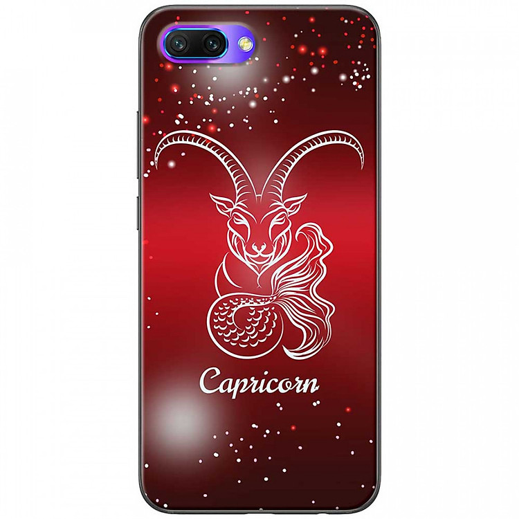 Ốp lưng dành cho Honor 10 mẫu Cung hoàng đạo Capricorn (đỏ)