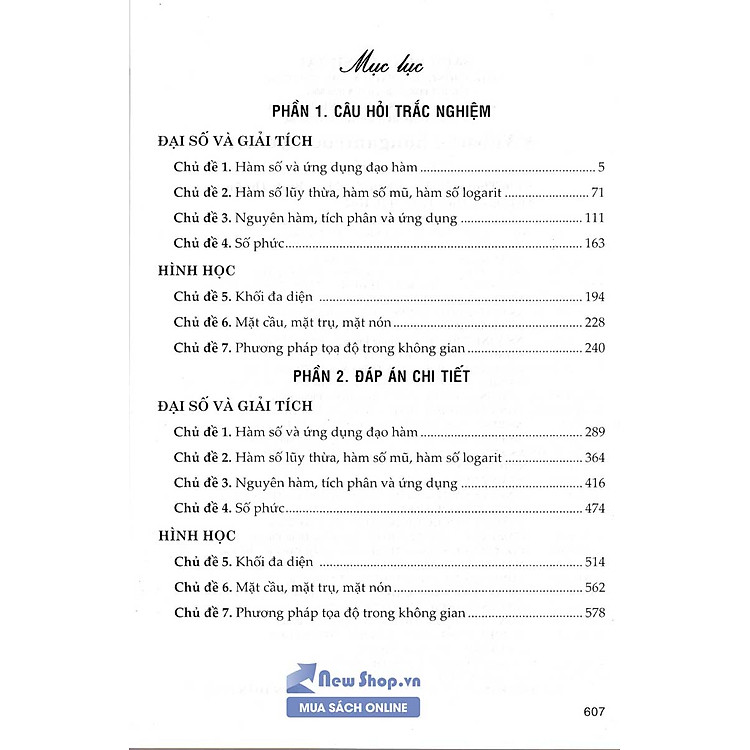 Câu Hỏi Và Bài Tập Trắc Nghiệm Toán 12 (Tái Bản) - Ảnh 3