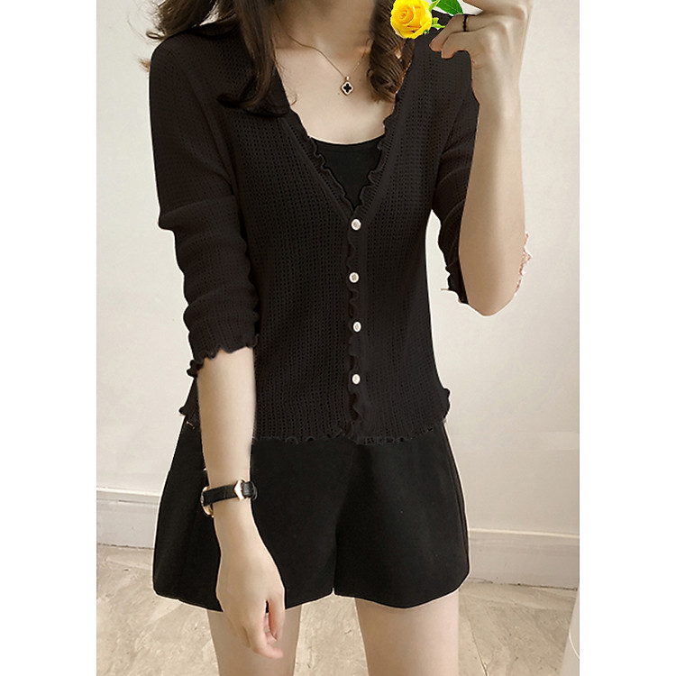 Áo khoác len mỏng siêu dễ thương dễ mặc