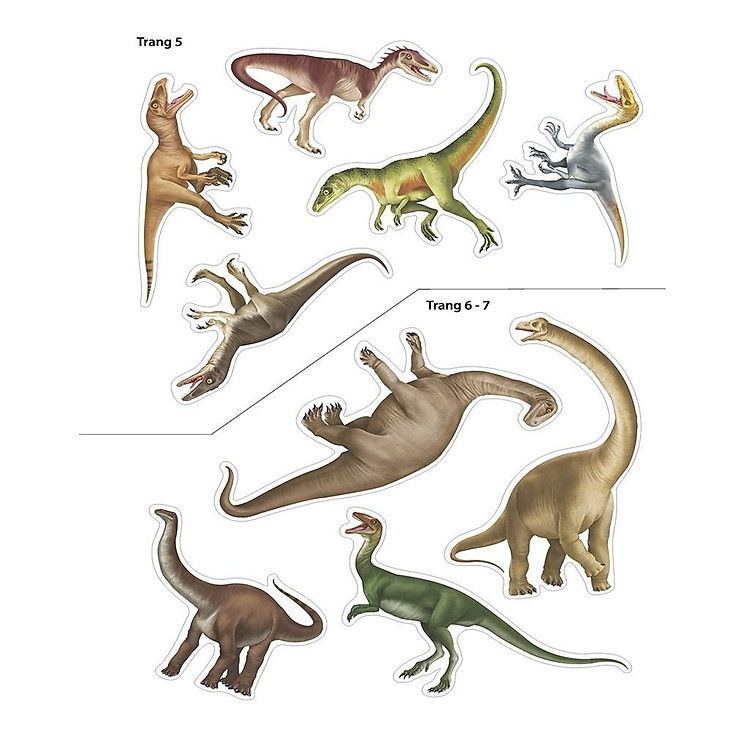 Sticker Khủng Long Phát Triển Trí Thông Minh Cho Trẻ - Tập 2 - Ảnh 5