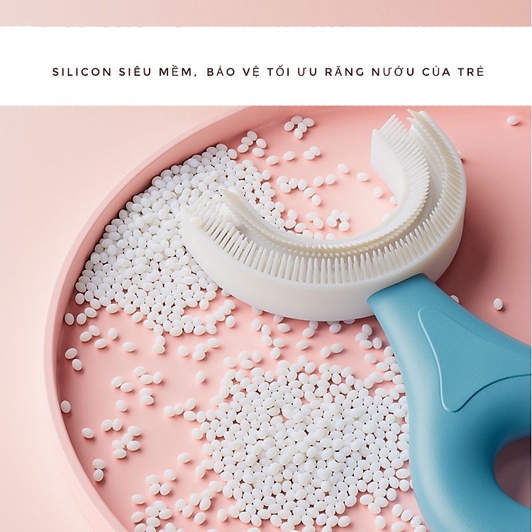 Bàn Chải Đánh Răng Silicon Hình U Cho Trẻ Chính hãng Giá tốt - Hình ảnh 3