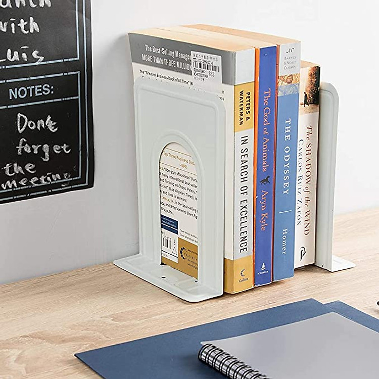 Giá Chặn Sách Kim Loại Để Bàn (6 chiếc) - Ảnh 3