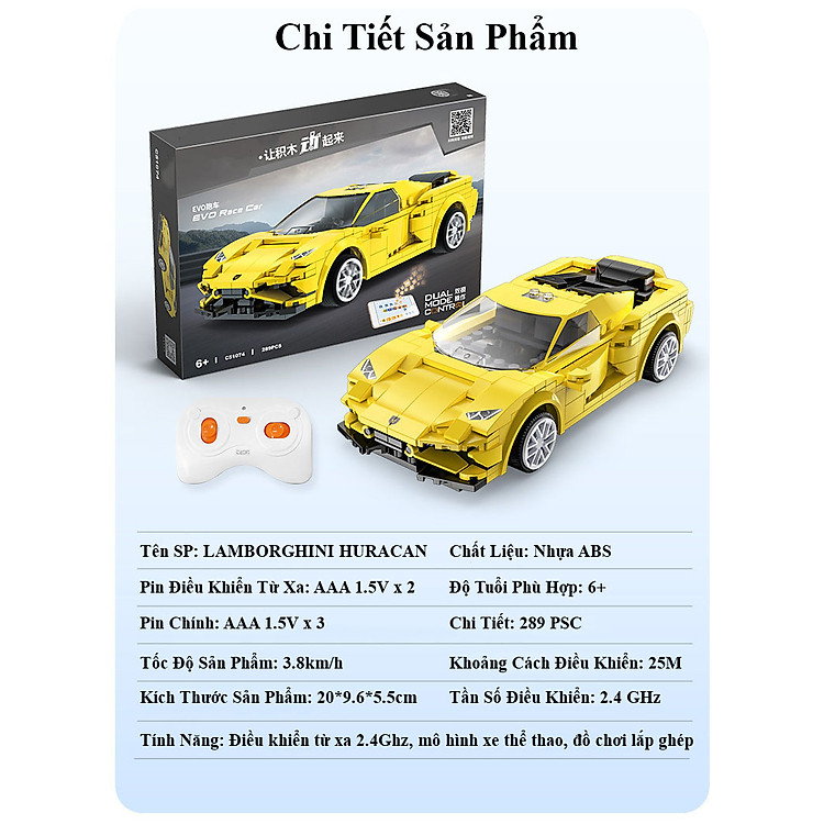 Mua Bộ Đồ Chơi Lắp Ghép Xe LAMBORGHINI Chính hãng Giá rẻ - Hình ảnh 3