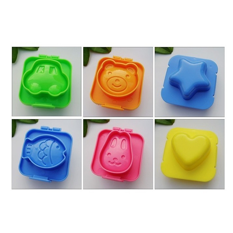 Bộ 6 khuôn cơm tạo hình ngộ nghĩnh cho bé yêu. kích thích bé ăn
