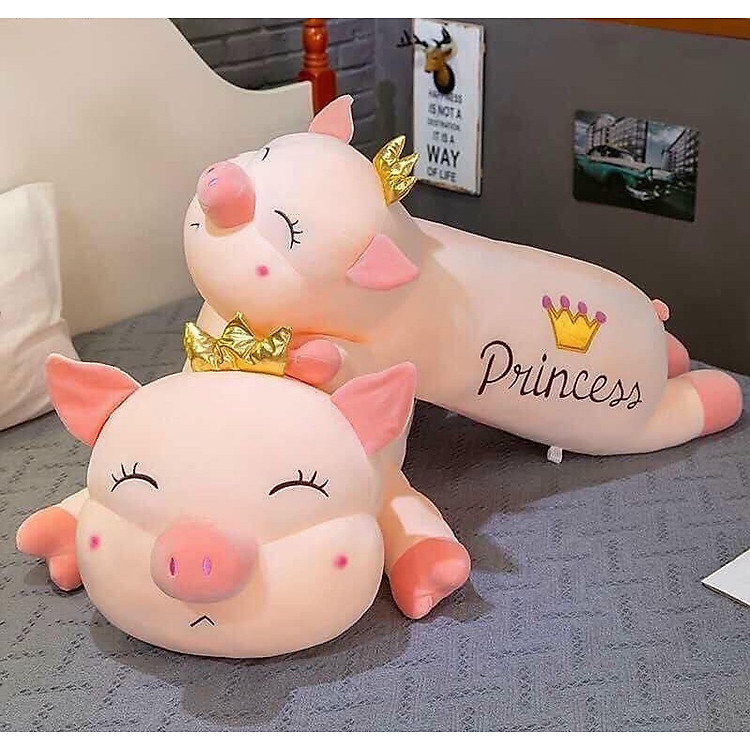 Chọn mua tại Shopee: Thú nhồi bông heo vương miện 75-110cm - Giá tốt nhất tại Mall Shop