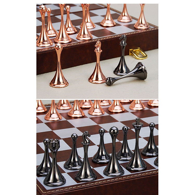 Bộ cờ vua kim loại cao cấp Yapishi Chính hãng Tiết kiệm - Hình ảnh 2