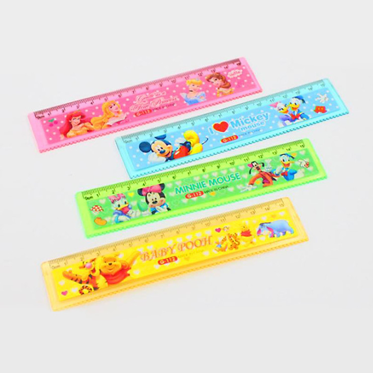 COMBO 10 CÂY THƯỚC KẺ NHIỀU HÌNH DỄ THƯƠNG 15CM