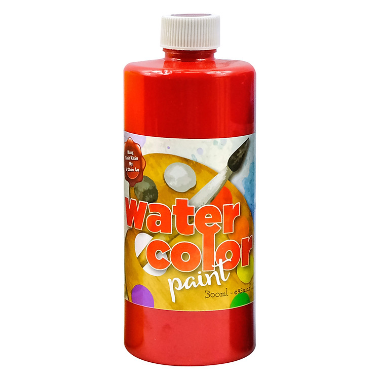 Chai Màu Vẽ Water 300ml - Đỏ