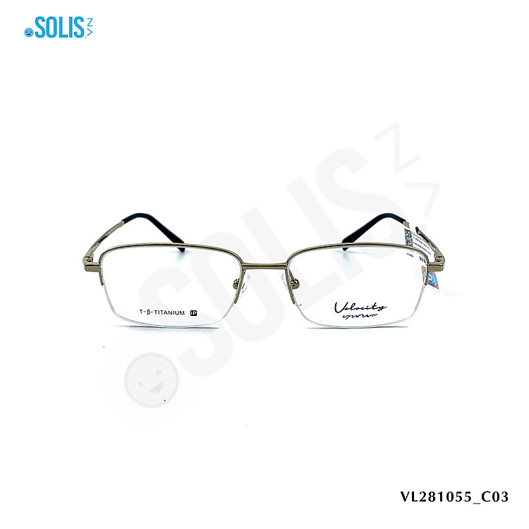 Gọng kính kim loại hiệu Velocity VL281055 - KÍNH TITAN HIỆU VELOCITY VL281055 KÍCH THƯỚC 52-17-145