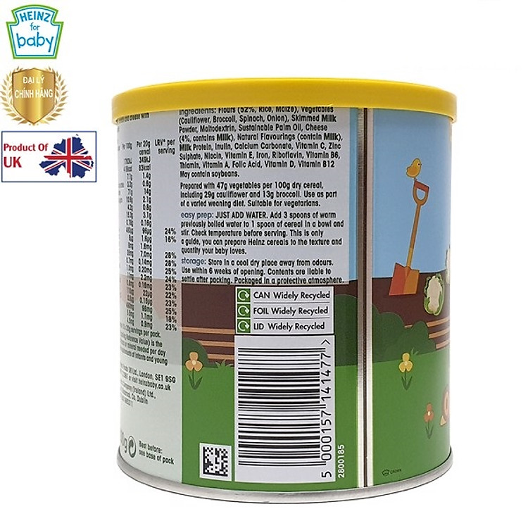 Bột ăn dặm súp lơ Heinz 200g Tiết kiệm - Hình ảnh 2