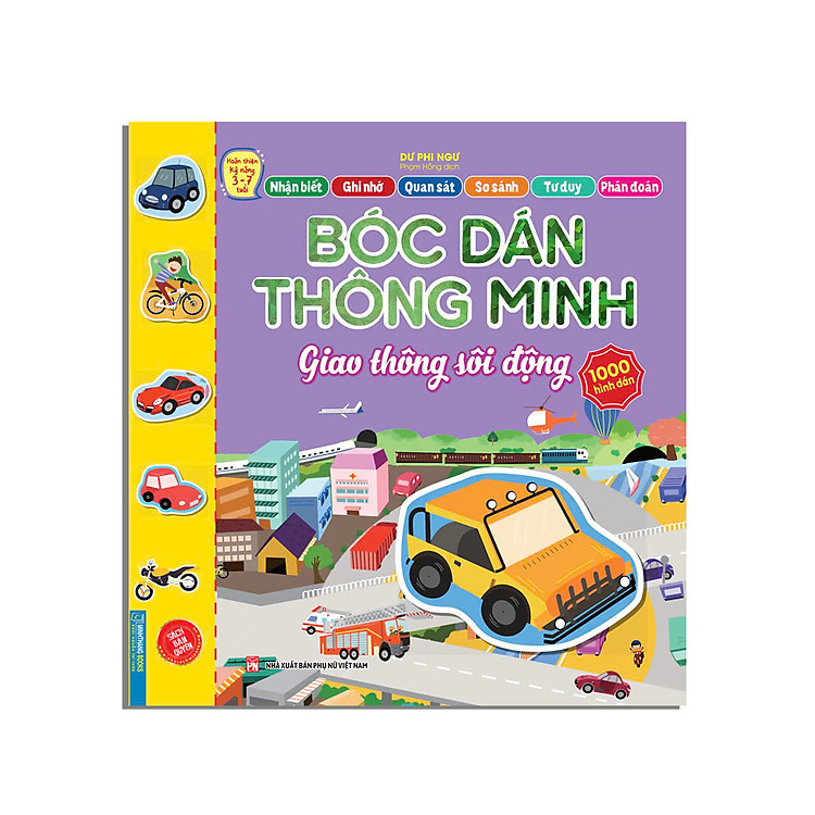 Bóc Dán Thông Minh – Công viên khủng long Jura/Giao thông sôi động/Rau, củ, quả YUMMY!
