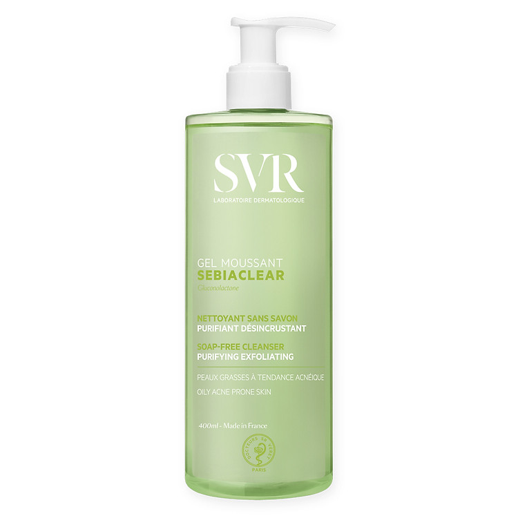 Sữa Rửa Mặt Dạng Gel Dành Cho Da Nhờn Mụn SVR Sebiaclear Gel Moussant 400ml
