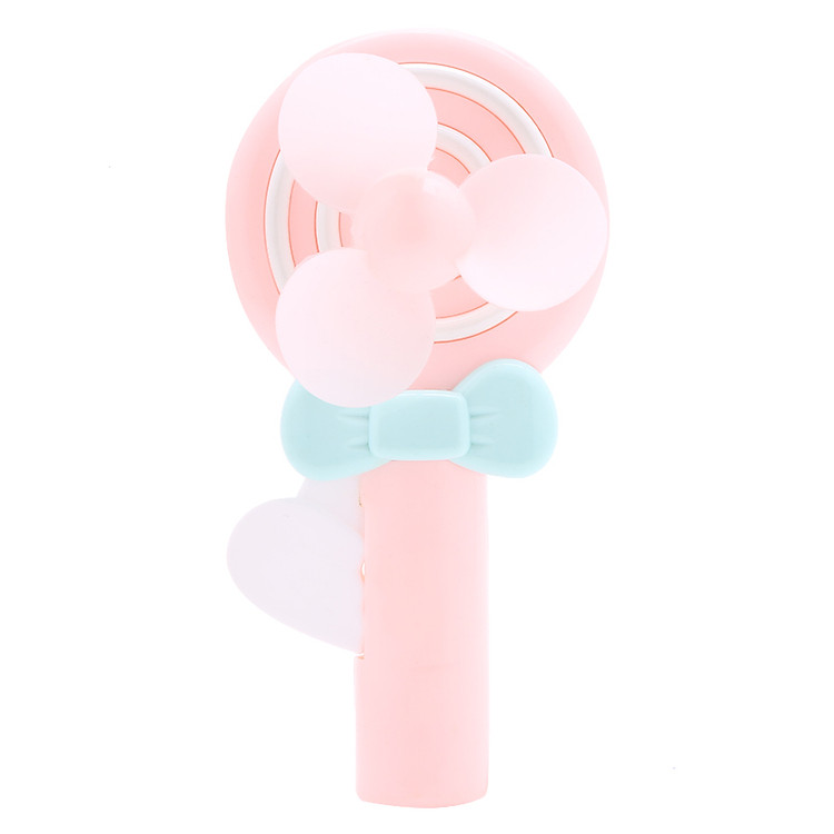 Quạt Cơ Cầm Tay Mini Hình Kẹo Mút