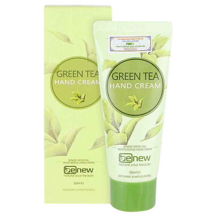 Kem dưỡng tay hỗ trợ trị khô nẻ dưỡng da mềm mịn chiết xuất trà xanh Benew Hand Cream Hàn quốc ( 50ml)- HÀNG CHÍNH HÃNG