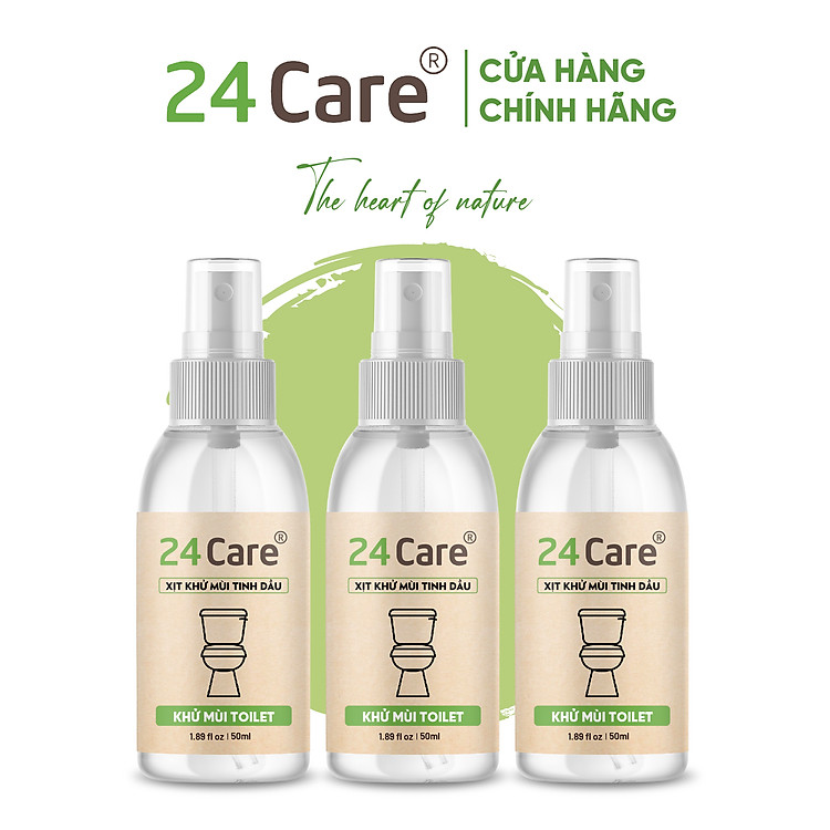 COMBO 3 chai Xịt Phòng Tinh Dầu Sả Chanh + Sả Java + Bạc Hà Hữu Cơ Organic 24Care 250ML/Chai - Kháng khuẩn - Khử mùi hôi - Đuổi muỗi, côn trùng - Tập trung tinh thần làm việc, lái xe, học hành - Hương thơm thư giãn.