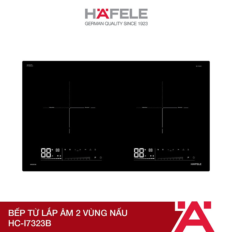 Bếp từ lắp âm 2 vùng nấu Hafele HC-I7323B 536.61.886 | Hàng chính hãng
