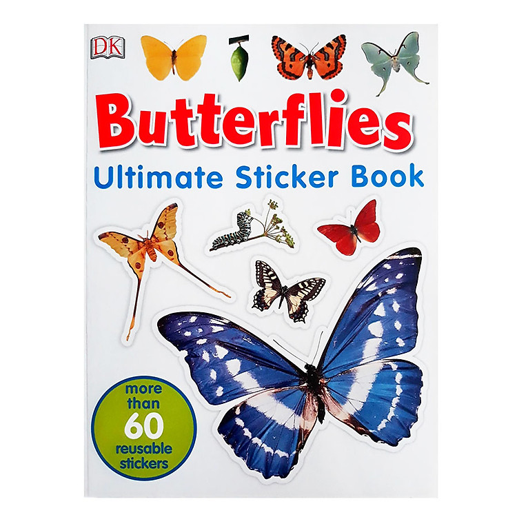 Sách Ultimate Sticker Book Butterflies