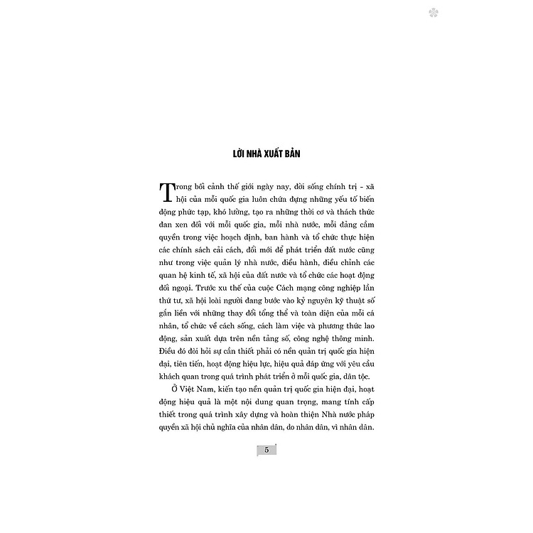 Quản trị quốc gia hiện đại, hiệu quả cơ sở lý luận và thực tiễn ở Việt Nam hiện nay - bản in 2024 - Ảnh 5