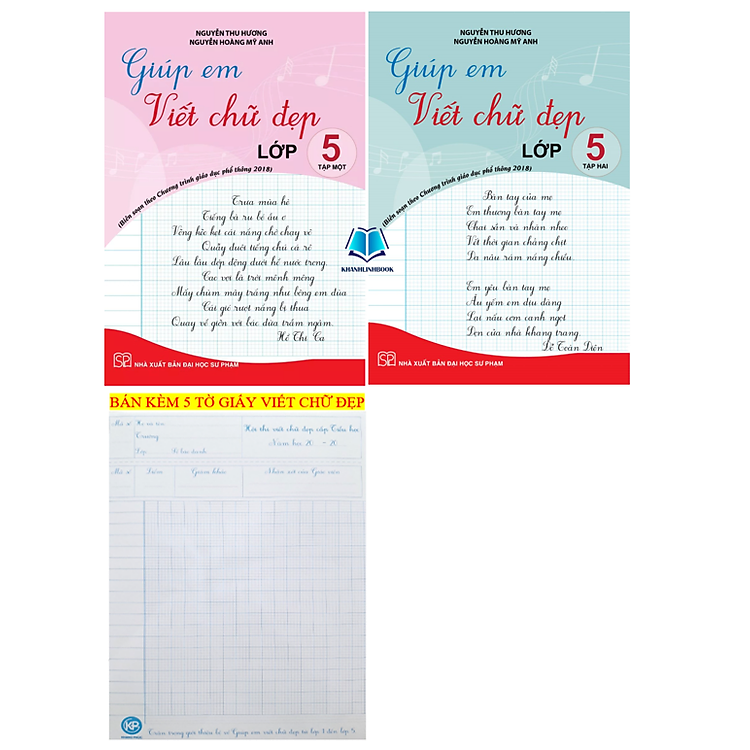 Giúp Em Viết Chữ Đẹp Lớp 5 – Tập 1 + 2 (Theo SGK CD và KNTT)