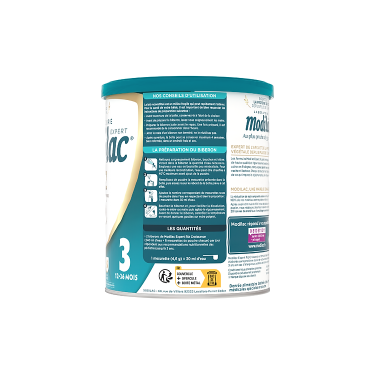 Mua Sữa bột Modilac Expert Riz 3, 800g Chính hãng Giá rẻ - Hình ảnh 3