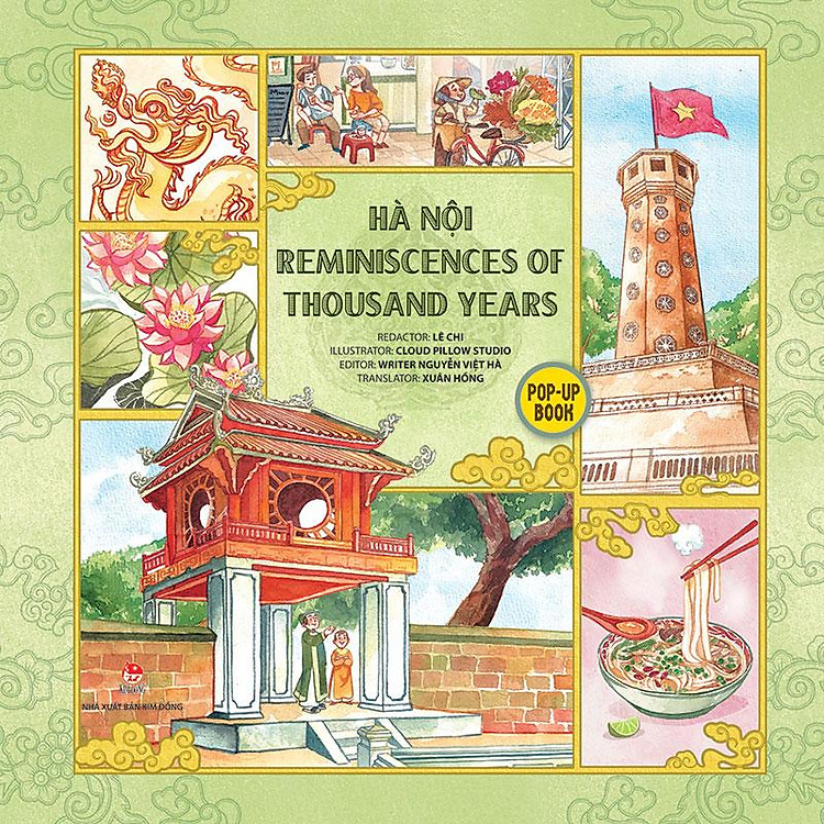 Sách Pop-up - Hà Nội Reminiscences of Thousand Years (Bản tiếng Anh "Hà Nội Ngàn Năm Kí Ức")