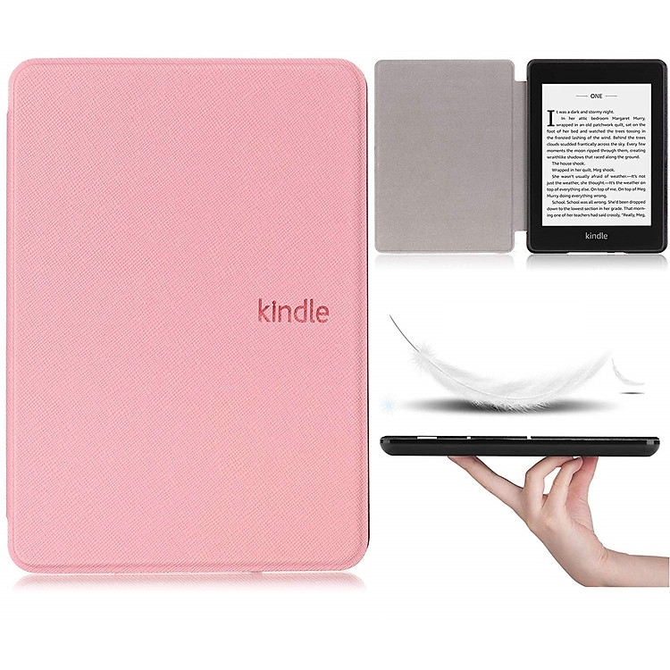 Bao Da Case Cover Cho Máy Đọc Sách Kindle Paperwhite Gen 4 10th 2018 (Màu HỒNG)