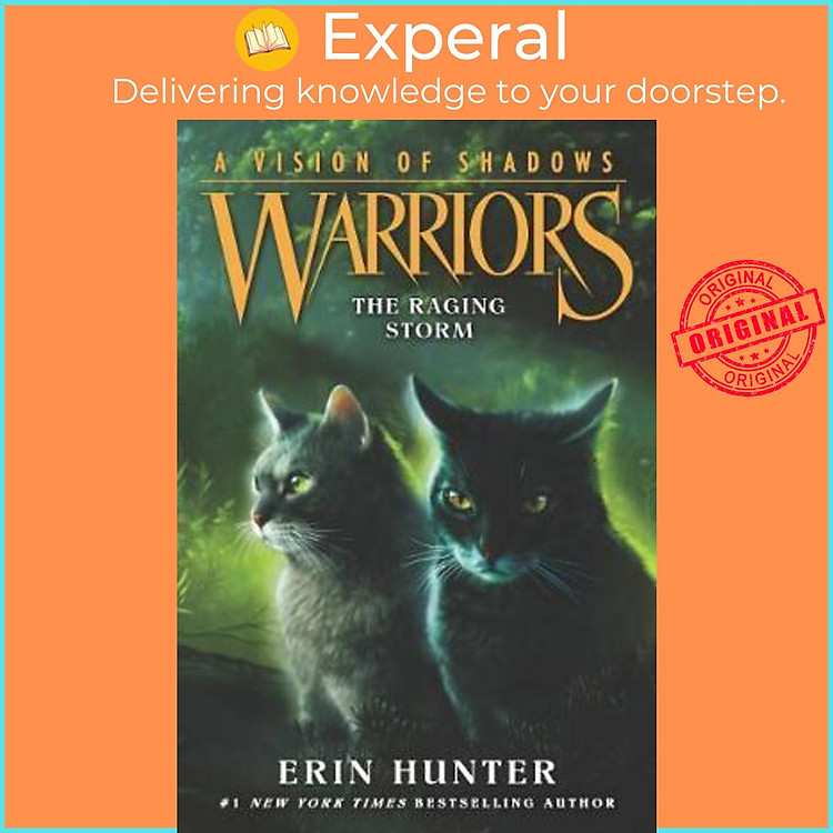 Sách - Warriors: A Vision of Shadows #6: The Raging Storm by Erin Hunter (US edition, paperback)