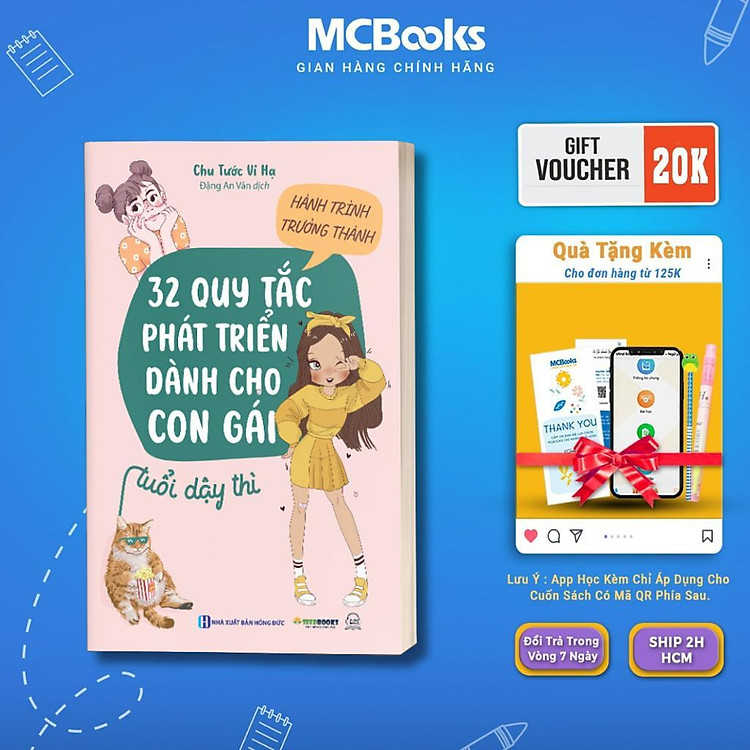 Sách - Hành Trình Trưởng Thành - 32 Quy Tắc Phát Triển Dành Cho Con Gái Ở Tuổi Dậy Thì - MCBooks