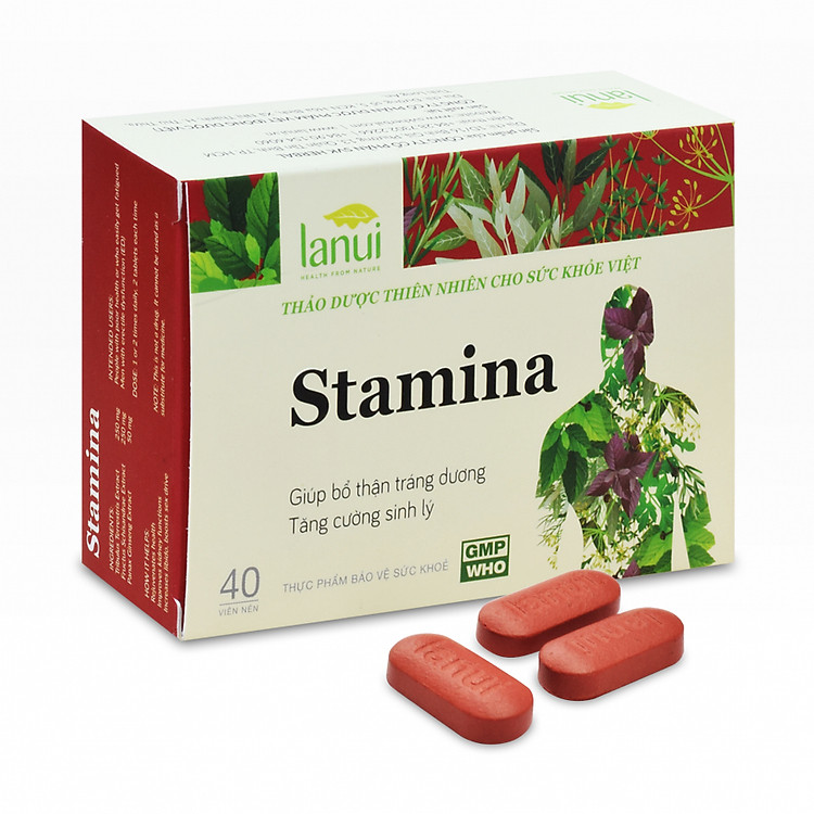 Thực phẩm chức năng Viên uống thảo dược giúp bổ thận tráng dương Lanui Stamina