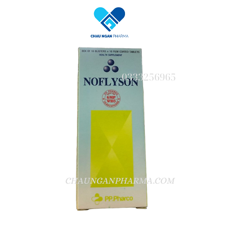 NOFLYSON PP.Pharco phù nề, sưng tấy do tổn thương mô mềm Hộp 100 viên Bao Phim - Châu Ngân Pharma