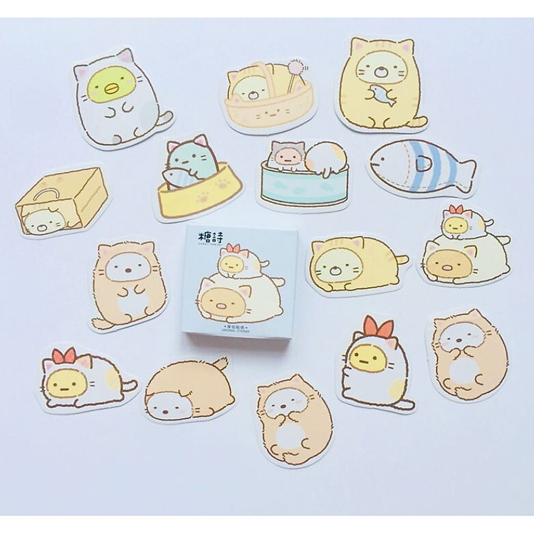 Hộp 45 Miếng Dán Sticker Trang Trí Sumikko Gurashi