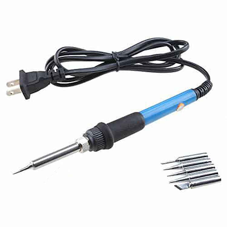 Mỏ hàn chì điều chỉnh nhiệt độ NO.911 60W + 5 mũi hàn + miếng gác