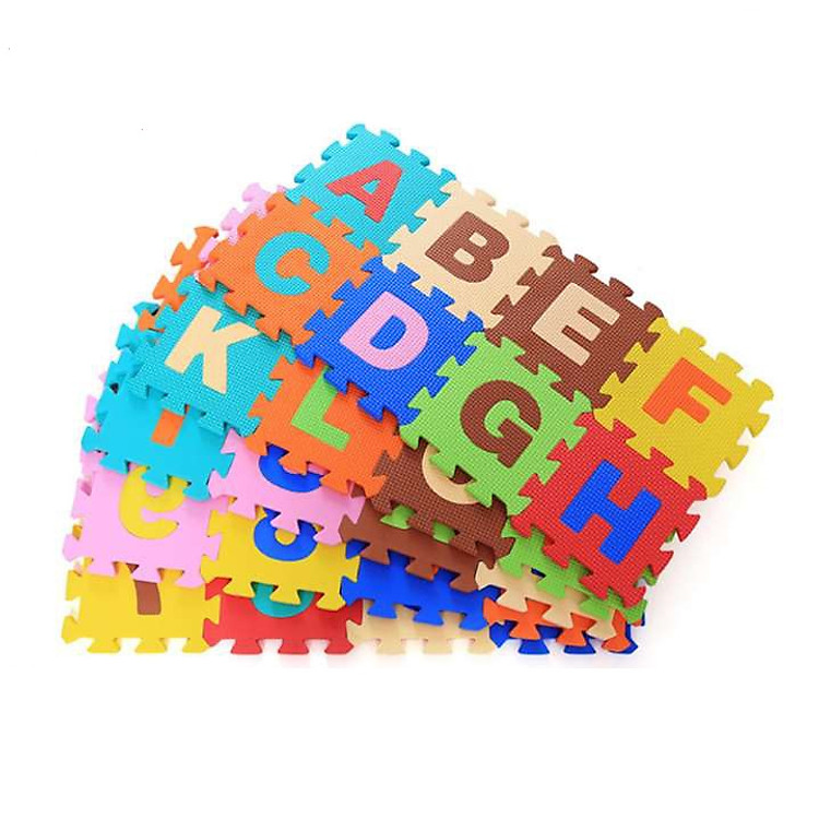 Bộ thảm xốp 40 miếng gồm số và chữ