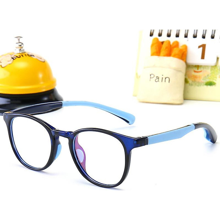 Gọng Kính Cận Cho Bé-Nhựa Dẻo TR90-Xanh