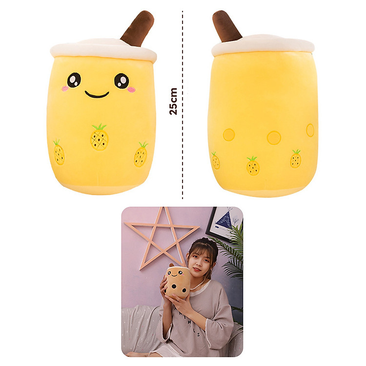 Gấu Bông Gối Ôm Hình Ly Trà Sữa (25cm) - Ảnh 2