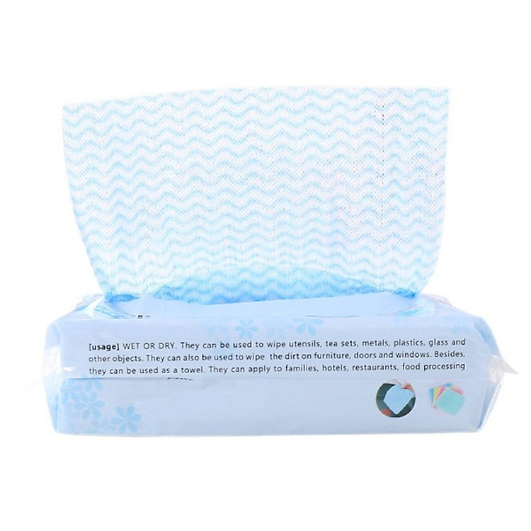 Khăn vải không dệt lau nhà bếp đa năng 80 miếng - màu ngẫu nhiên