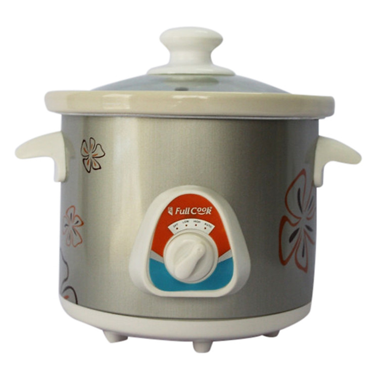 Nồi Tiềm Nấu Cháo Chậm Kho Cá Hầm Chưng Yến Đa Năng Full Cook (1,5 lít) - Màu Ngẫu Nhiên - Hàng Chính Hãng