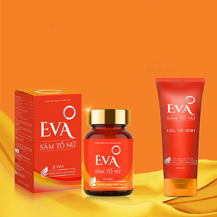 Viên uống nội tiết tố Eva Sâm Tố Nữ (Tặng kèm Gel vệ sinh Eva Sâm Tố Nữ 100ml)